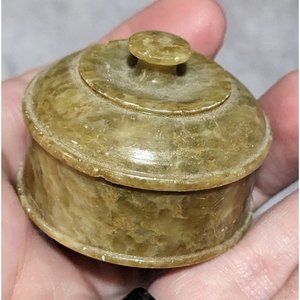 Carved Stone Trinket Box